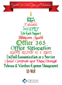 Crystal's Twelve Tech Topics of Christmas